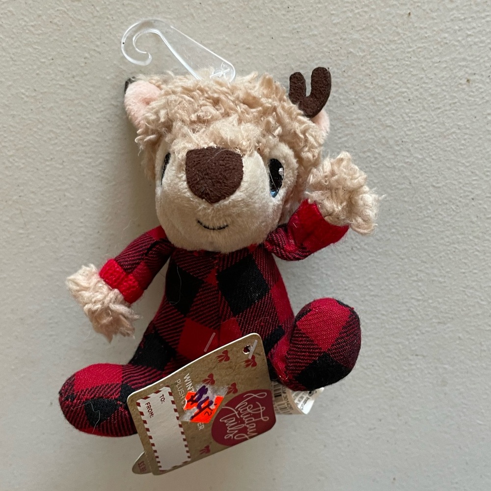 Small Dog Toy: Crinkle Christmas Reindeer Dog Toy